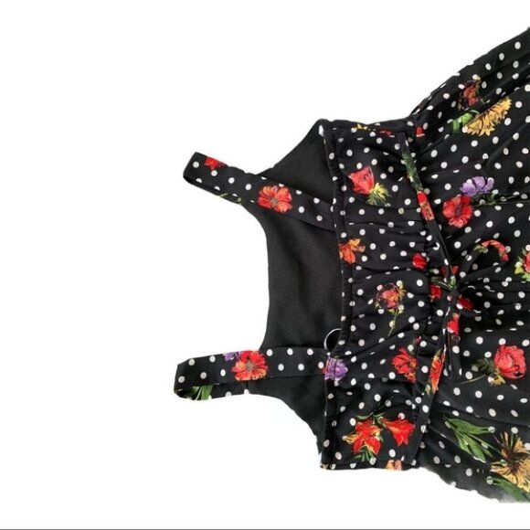 SEQUIN HEARTS Girl's Black Floral High Low Dress 14 - Picture 9 of 9